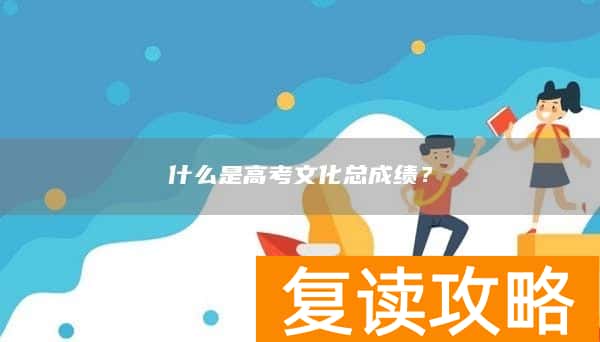 什么是高考文化总成绩？
